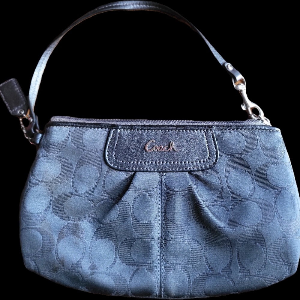 Coach Dark Gray Wristlet